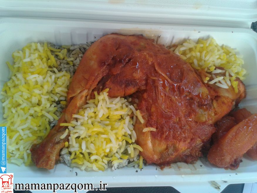 شوید باقالا با مرغ سرخ شده مامانِ زهرا سادات